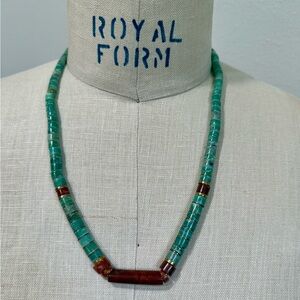 Vintage Natural Gemstone Necklace with Organic Design